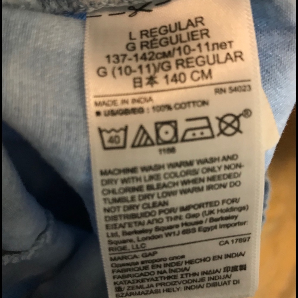 GAP Chambray Romper Girls Large Sleeveless Shorts - Picture 7 of 9